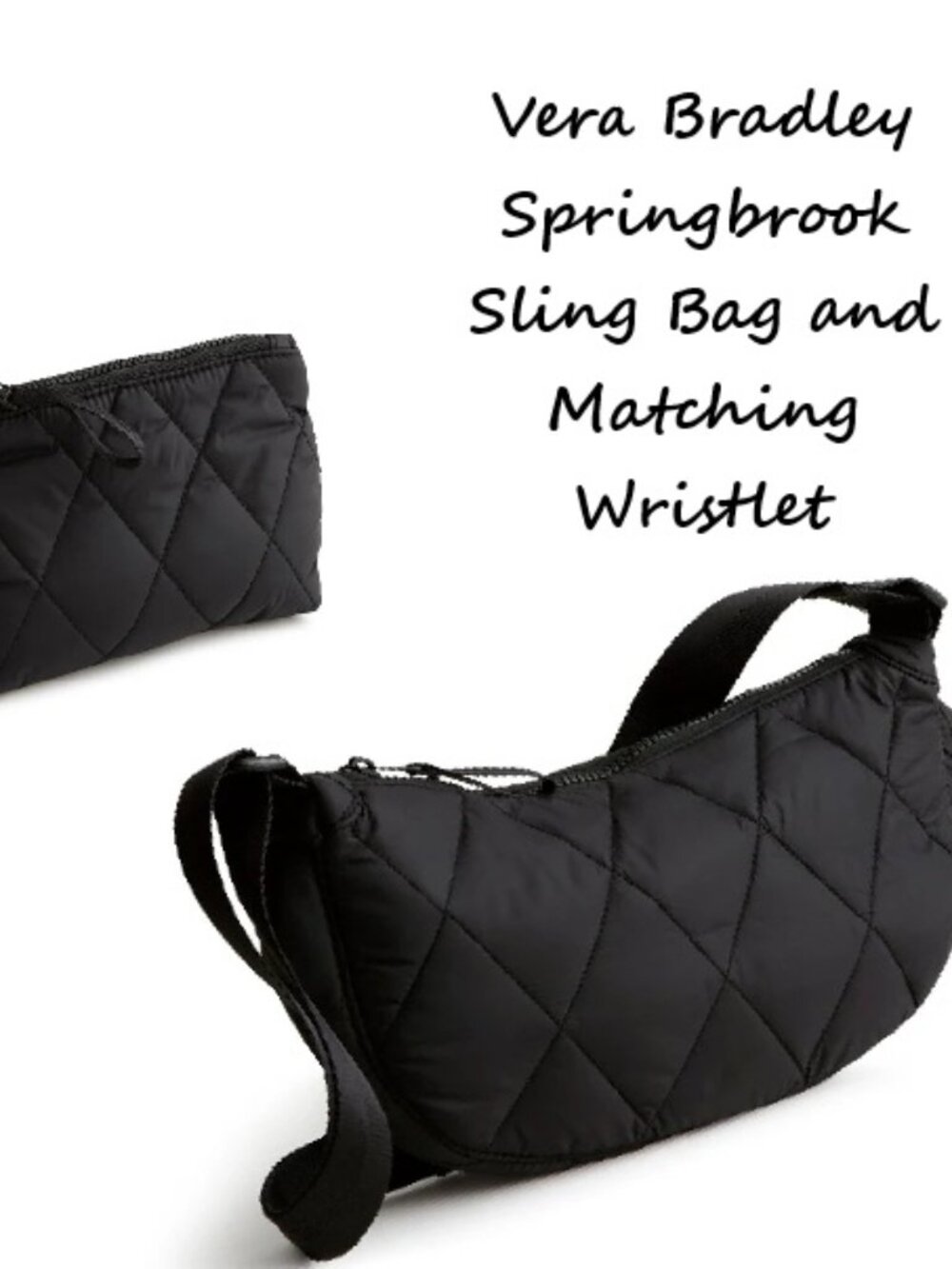 Brand New Vera Bradley Spring Brook Sling Bag & Wristlet